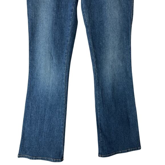 VTG Cache Jeans Y2K Low Rise Flare Pintuck Design Funky Clubwear‎ Medium Wash - Picture 5 of 13